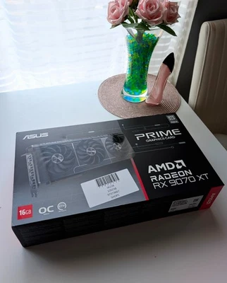 NEW & SEALED Asus RX 9070 XT Prime OC Edition 16GB GDDR6 PCIe GPU UK Seller - Image 1 of 4