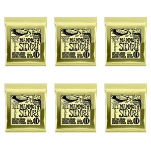 6 SETS ERNIE BALL MAMMOTH SLINKY 12-62 ELECTRIC GUITAR STRINGS W/WOUND G 2214 - Picture 1 of 9
