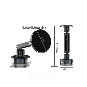 Support T��l��phone Magn��tique 360 Degr��s avec Ventouse Forte pour une Vision - Photo 1 sur 14