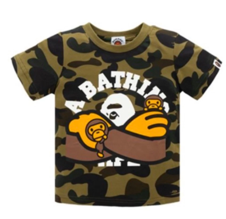 Camiseta Bape Kids Baby Milo Crosssee Arms Verde Talla 120 K Foto 1 de 1