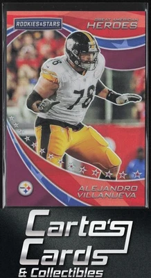 Alejandro Villanueva 2019 Rookies Stars GAHAV Great American Heroes Purple 13/35 - Image 1 of 2