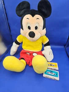 Disney World of Wonder 1986 parlante Mickey 24" peluche juguete casete piezas - Imagen 1 de 20