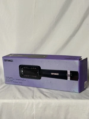 Amika Double Agent 2-in-1 Blow Dryer + Straightening Brush in Box - Image 1 of 4