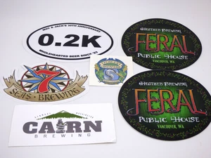 Pegatinas de cervecería del estado de Washington - Lote mixto de 5 + tatuaje Fremont Brewing - Imagen 1 de 7