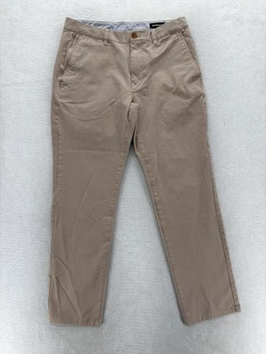 Pantalones chinos Bonobos para hombre 32x30 tostados ajustados elásticos informales caqui mezcla de algodón tecnología Foto 1 de 4