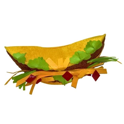 Шляпа-тако из полиэстера новинка костюм для взрослых головной убор для фиесты желтый - Изображение 1 из 3