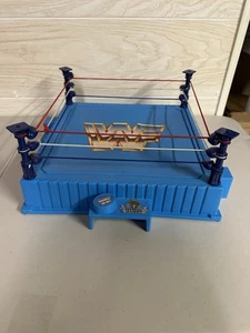 Incomplete WWF Hasbro Wrestling Ring 1989 Blue Posts Titan Sports Wrestling WWE - Picture 1 of 10