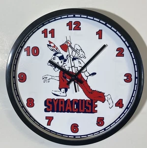 Syracuse University nostalgic Logo Battery Clock - Picture 1 of 2