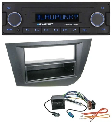 Blaupunkt DAB USB Bluetooth MP3 Autoradio für Seat Leon (ab 05) - schwarz - Bild 1 von 4