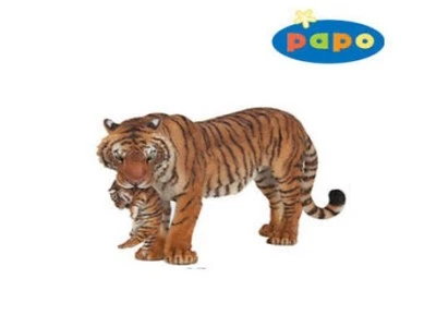 Papo 50118 Tigerin und ihr Baby 14 cm Wildtiere