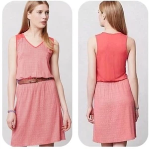 Anthropologie DELETTA M Dress JANIE Jersey Stripe Chemise Lined Stretch NWT - Picture 1 of 4