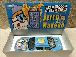 1999 Action ~ Jerry Nadeau #9 Taurus/Cartoon Network Dexter ~ 1/24 Diecast Bank - Picture 1 of 19