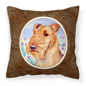Carolines Treasures 7007PW1414 Airedale Terrier in Flowers Fabric Decorative ... - Picture 1 of 1
