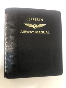 Jeppesen Airway Manual 2" Duraflo Vinyl 7-Ring Leather Binder - Foto 1 di 12