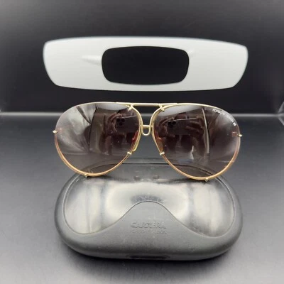 Vintage Porsche Design By Carrera 5621 46 Titan Large Dark Brown Gradient Lenses - Image 1 of 4