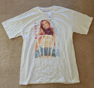 NEW! Britney Spears Men's White Cotton Graphic T-Shirt XL Extra Large FAST SHIP - Picture 1 of 4