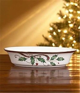 Lenox Holiday Nouveau Platin Weiß Gemüseschale Neu in Box 1stQ  - Bild 1 von 1