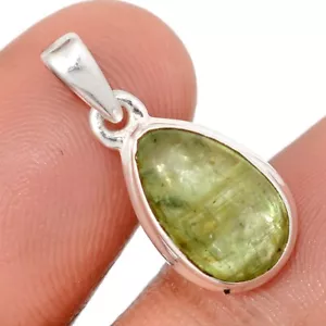 Natural Mint Green Kyanite - India 925 Sterling Silver Pendant Jewelry CP68210 - Picture 1 of 1