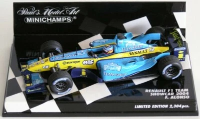 WOW EXTREMELY RARE Renault R24 Fernando Alonso Show Palermo 2004 1:43 Minichamps - Image 1 of 3