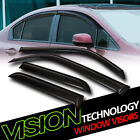 For 10-23 Toyota 4Runner Rain/Wind Guard Dark Vent Shade Deflector Window Visors