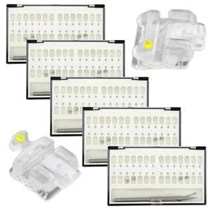 5 Kits Self Ligating Backets Ceramic Damon Clear Orthodontic Braces Roth 022 345 - Picture 1 of 24
