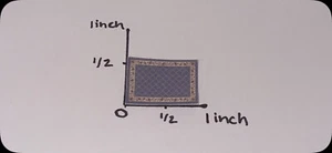 1/144 scale dollhouse miniatures Rug  - Picture 1 of 1