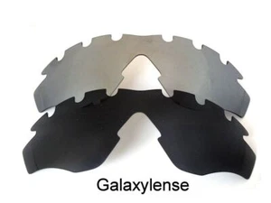 Galaxy Ersatzgläser Für Oakley M2 Rahmen Belüftet Schwarz/Titan Sonnenbrille - Picture 1 of 8