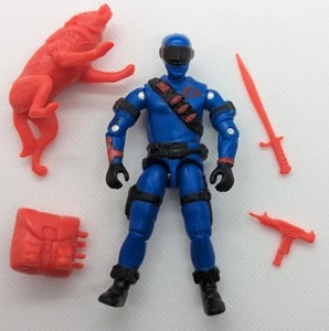 GI Joe Black Major Blue VENOM Snake Eyes Commando V2 ROSSO legno ARAH Repro OG - Foto 1 di 2