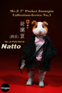 Mr.Z Pocket Zootopia Guinea Pig Natto Limited Figura da Collezione 7'' Nuovo Stock - Foto 1 di 9