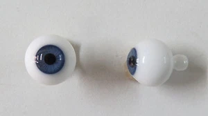 Antique Doll Blue Eyes 14Mm Mouth Blown - Picture 1 of 2