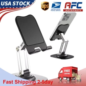 Adjustable Cell Phone Stand Holder Desk Dock Mount For iPad iPhone Kindle Tablet - Photo 1 sur 12