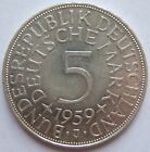 Münze Bundesrepublik Deutschland 5 DM 1959 J in Vorzüglich / Stempelglanz