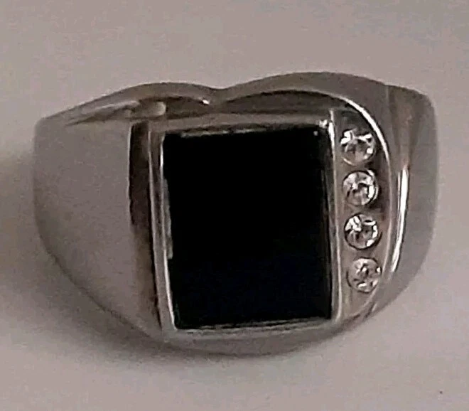 Onyx Anillos De Oro De Acero Inoxidable Para Hombres - EBay