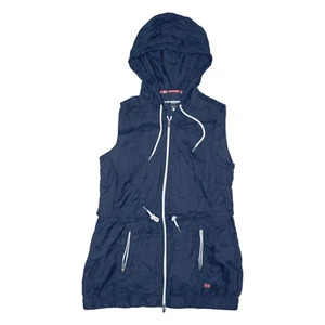 TOMMY HILFIGER Rain Gilet Blue Nylon Mens M - Picture 1 of 6