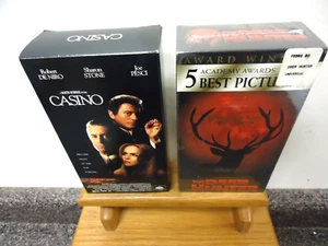 1 Casino & 1 NEW! The Deer Hunter/Robert De Niro on VHS Tapes w/Watermarks! F/S! - Picture 1 of 8