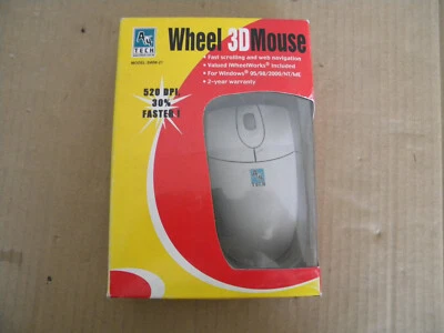 New Vintage Scroll Wheel Mouse for Windows 95/98/2000/NT/ME SWW-21 A4TECH - Image 1 of 3
