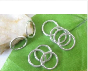 120pcs Tibetan Silver Color Metal Circle Connectors Link 16mm For Jewelry Making - Picture 1 of 1
