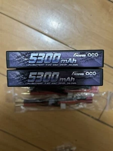 2 pack Gens Ace 5300 mAh 7.4v 65c 2s1p 39.2wh Hard Case With T Plug Traxxas - Picture 1 of 1
