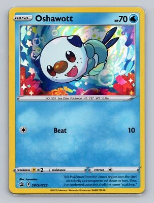 Oshawott #SWSH222 Promo Pokemon TCG SWSH: Sword & Shield Promo Cards - Image 1 of 2
