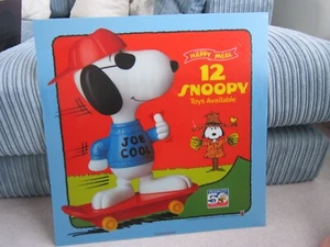McDonalds Translite 2000, Happy Food Snoopy, 55cm x 55cm - Imagen 1 de 1