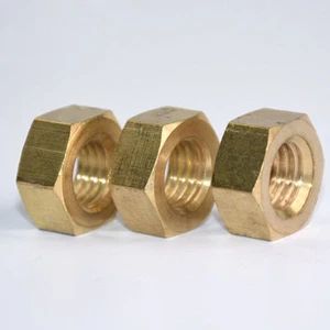 Tuercas hexagonales de latón M2 M2,5 M3 M4 M5 M6 M8 M10 M12 M14 M16 M20 M22 M24 - Imagen 1 de 5