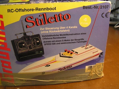  Graupner “Stiletto” RC Off Shore Racer Listo para funcionar con radio Foto 1 de 4