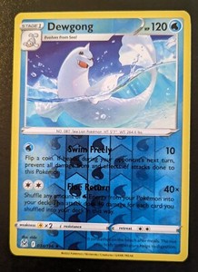 Dewgong 034/196 Reverse Holo Rare Sword & Shield: Lost Origin Pokemon TCG