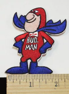 BUDWEISER BUD MAN BEER EMBROIDERED IRON-ON PATCH New Style - Picture 1 of 1