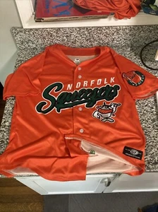 Camiseta deportiva Norfolk Tides cosida OT para hombre mediana usada en excelente estado exprimidores excelente - Imagen 1 de 11
