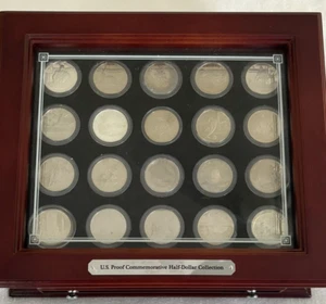 U. S. Proof Commemorative Half Dollar Collection (Lot of 20) & Display Case - Picture 1 of 22