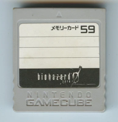 Nintendo GameCube 59 Block Resident Evil Biohazard Zero Memory Card DOL-008 - Image 1 of 2