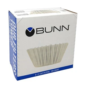 Filtros de café 100ct BUNN 8-12 tazas BCF100-B 8 tazas, 10 tazas - Imagen 1 de 6