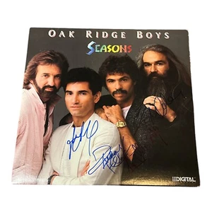 Oak Ridge Boys - Autograph Signed by 3 “Seasons” Record Album MCA-5714 -Richard - Picture 1 of 3