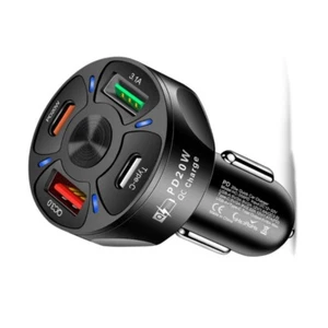 Car Charger 38W Fast Charging PD20W QC3.0 3.1A Type C Adapter for Phone - Picture 1 of 10